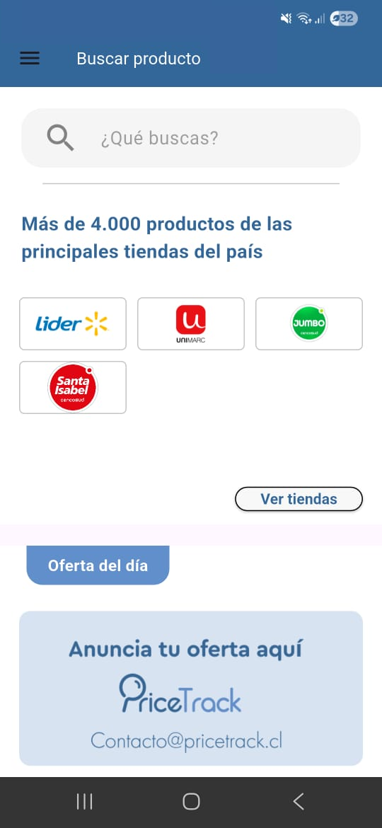 PriceTrack App Screenshot 1